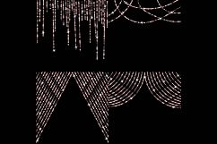Rose Gold Glitter String Lights Clipart Product Image 5