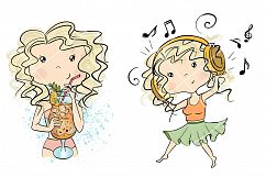Collection of 4 Sets Girls Summer Product Image 5