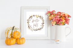 Portrait Frame Mockup - Autumn Pumpkins Product Image 2