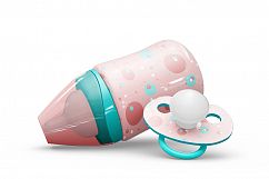 Baby Bottle and Pacifier Vol.2 Mockup Product Image 16