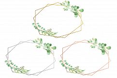Watercolor Floral Geometric Frames Product Image 8