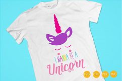 unicorn-face-wannabe cutting files svg, dxf, pdf, eps included - cut files for cricut and silhouette - Cutting Files SG Product Image 4