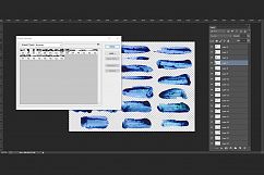 22 Watercolor blueberry brushes. Product Image 4