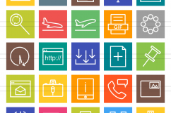 166 Interface Line Multicolor B/G Icons Product Image 2