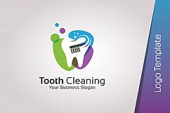 Dental Logo Template - Tooth Cleaning Product Image 1