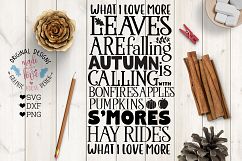 Leaves are Falling, Autumn is Calling Cut File SVG DXF PNG Product Image 1