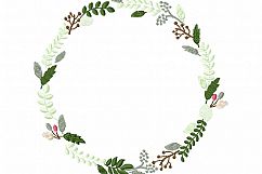 Floral Wreath Leaves Wreath Font Frame Design - EMBROIDERY DESIGN FILE - Instant download - Vp3 Hus Dst Exp Jef Pes format hoop 4x4 5x7 6x10 Product Image 6
