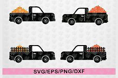Pumpkin Truck Thanksgiving SVG EPS DXF PNG Cutting Files Product Image 1