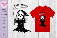 Grim reaper svg, scythe svg, skeleton svg file, halloween Product Image 2