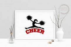 Machine Embroidery Design Dancer Cheerleader Cheer Stars Product Image 1