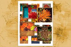 Fall Leaves, Digital Collage Sheet, Printable Images Product Image 2