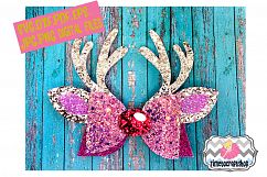 Holiday Christmas Hair Bow Template Bundle Product Image 8