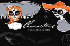 HALLOWEEN AND SANTA MUERTE GRAPHICS Product Image 7
