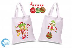 Christmas elves clipart, graphics, illustrations AMB-195 Product Image 3
