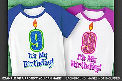 9th Birthday Svg - Its My Birthday SVG Birthday Shirt - 1036 Product Image 2