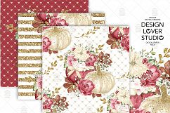 Marsala Pumpkin digital paper pack Product Image 4