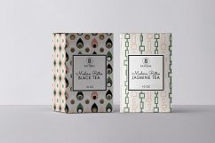 8 Seamless Retro Modern Patterns - Set 2 - Pink &amp; Green Product Image 2