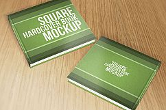 Square Hardcover Book Mockups Product Image 5