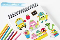 School Owls graphics and illustrations Product Image 3