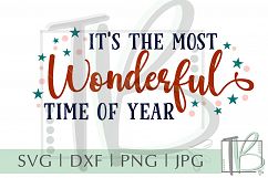 It&#039;s The Most Wonderful Time Of The Year SVG, Christmas SVG Product Image 2