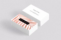 Rose Gold Foil Marble Business Card Product Image 2