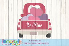 Valentine SVG - Heart Truck svg file Design Product Image 1