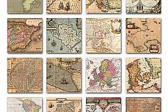 Old Maps Digital Paper Product Image 2
