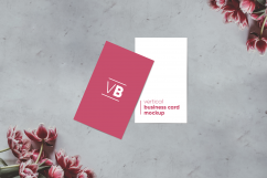Vertical Business Card Mockup Product Image 8