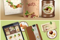 Collection of nuts. Vector illustration Product Image 2