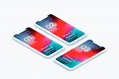 iPhone XS Clay 20 Mockups Scenes 5K - PSD Product Image 11