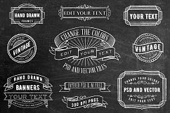 Chalkboard Labels, Frames, Banners Product Image 1
