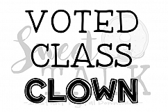Voted Class Clown-svg,png,jpg,  Product Image 1