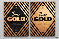 10 Minimal Black and Gold Flyers Bundle Product Image 6