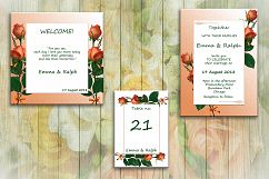 Rose Wedding Invite Cards Product Image 2