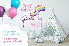 Girls Power. Clipart and pattern set Product Image 3