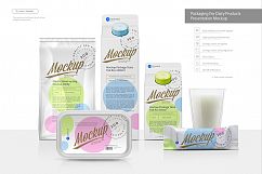 Packaging for Dairy Products Presentation Mockup Product Image 1