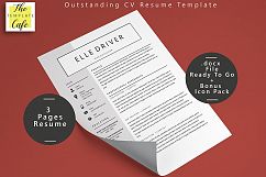 Simple Elegant MS Word Resume Template Product Image 1