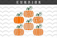 6 Halloween pumpkin Designs Cut File Product Image 1