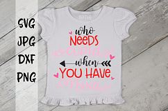 Who needs cupid when you have Nana, Valentine's Day, SVG Product Image 1