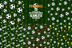 The seamless pattern on the football theme. Product Image 1