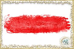 Scarlet Red Splotches Brush Strokes Clipart crimson Glitter  24 PNG - transparent background images Product Image 9