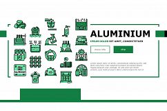 Aluminium Production Landing Header Vector Product Image 1