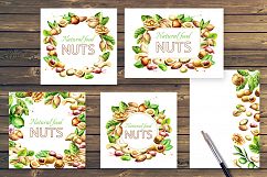 Nut mix. Watercolor Product Image 6