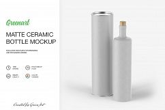 Ceramic Wine Bottle Mockup Product Image 2