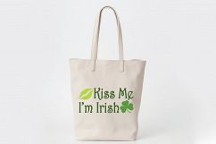 Kiss Me I&#039;m Irish SVG Cut File - St. Patrick&#039;s Day SVG - DXF Product Image 2