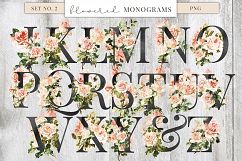 Farmhouse Watercolor Flowers &amp; Monograms Product Image 5