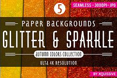 Glitter &amp; Sparkle Paper Backgrounds - The Autumn Bundle Product Image 1
