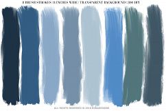 Brush Strokes, Digital Brush Strokes Product Image 2