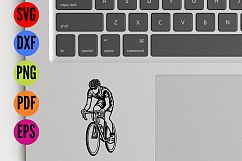 Bike, Cycling, Push Bike Racer SVG Cutting File  Product Image 3