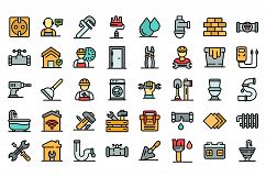 Repairman icons set vector flat Product Image 1